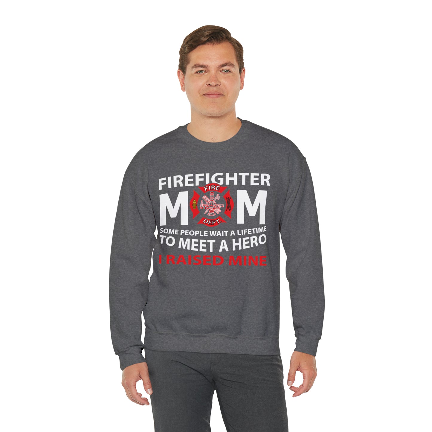 Firefighter Mom Crewneck Sweatshirt