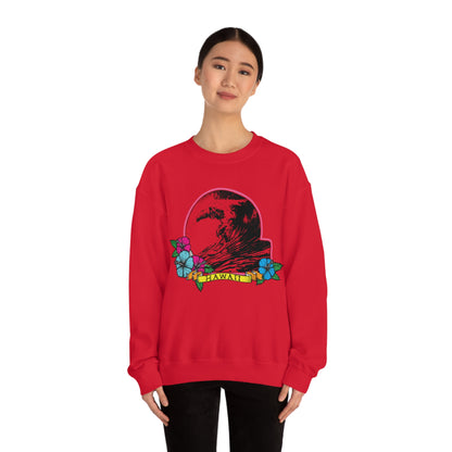 Hawaii Waves Crewneck Sweatshirt