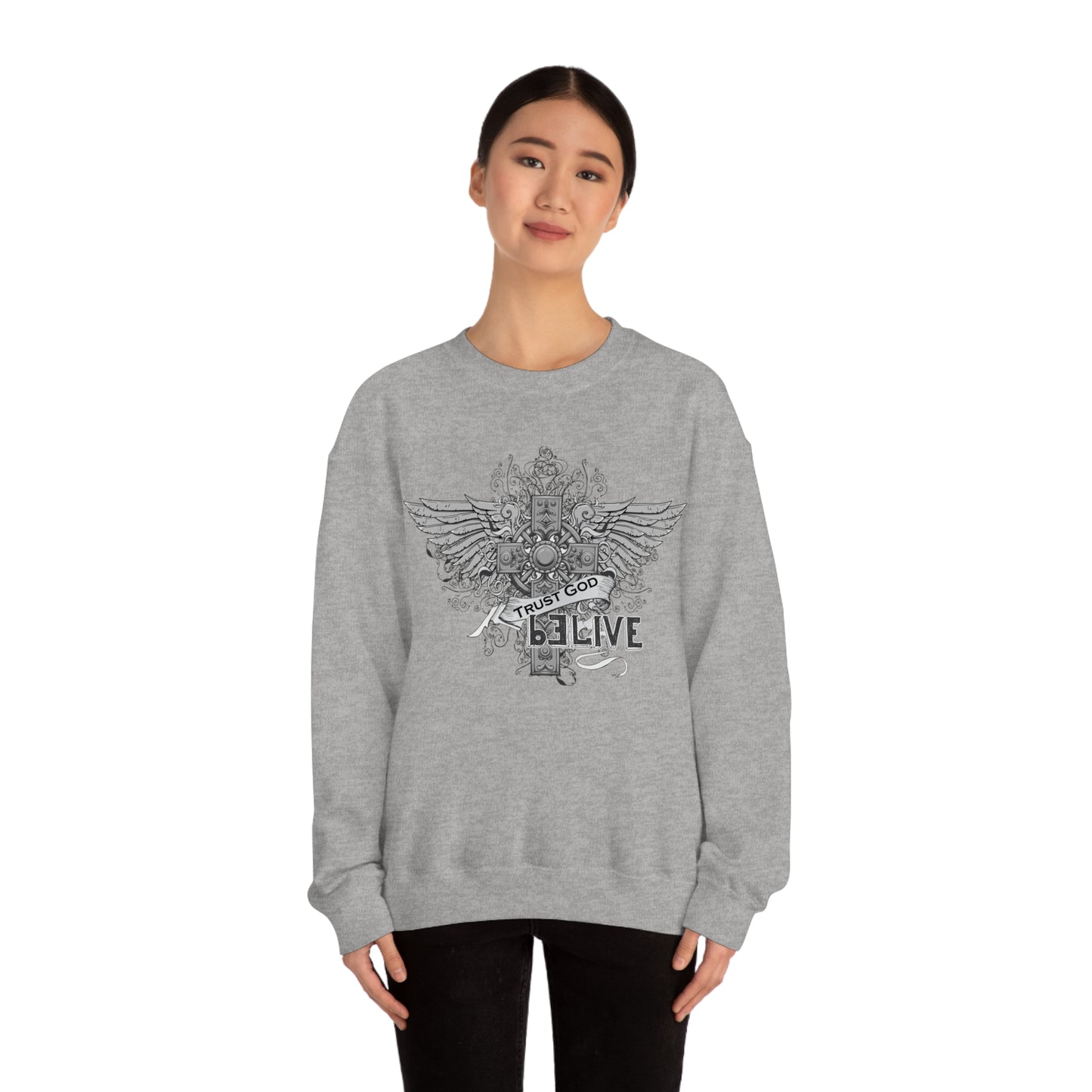 Trust God Be Live Crewneck Sweatshirt