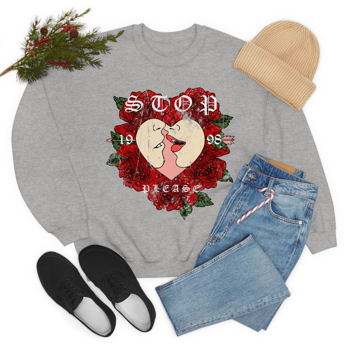 Passion With one Kiss Crewneck Sweatshirt