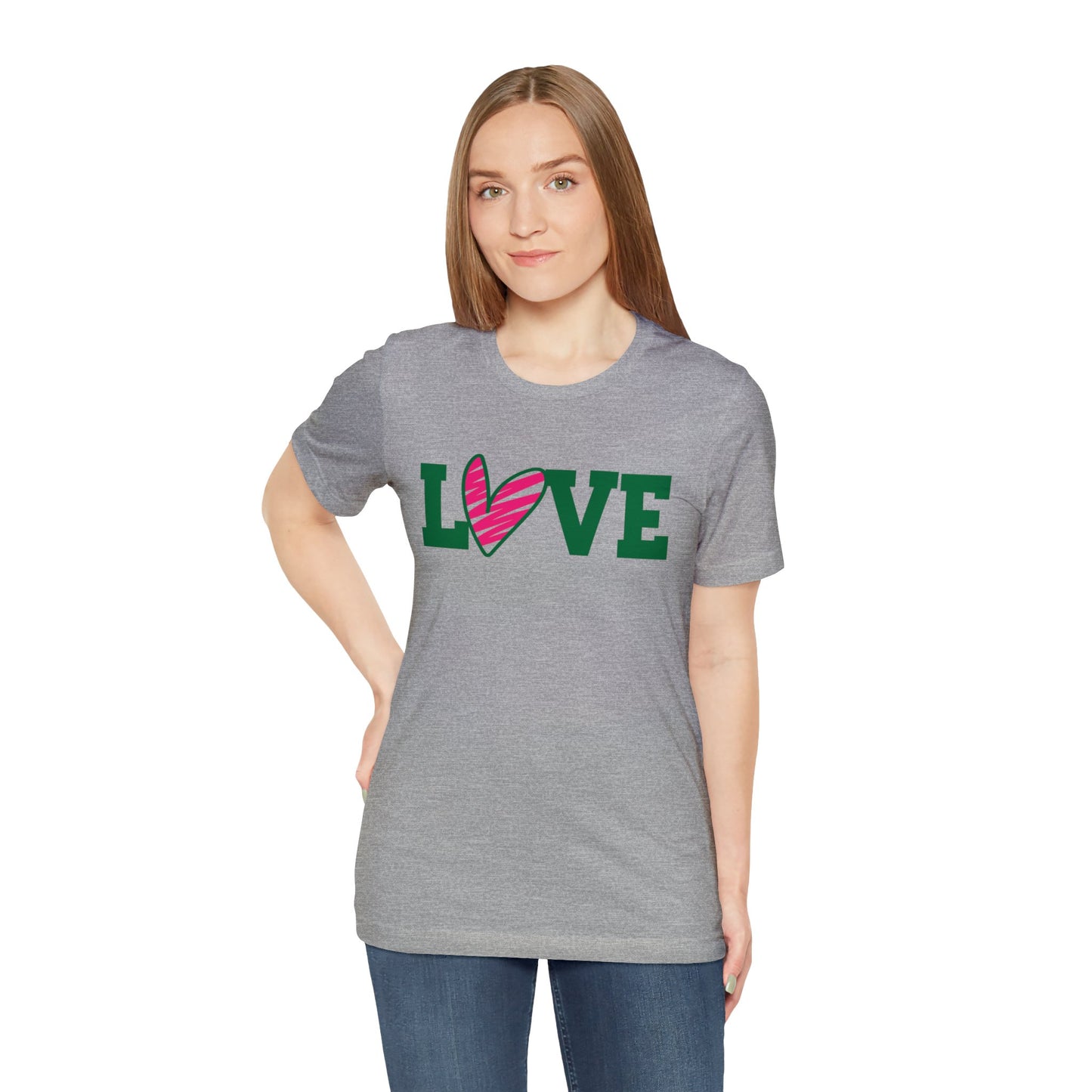 Love stripped heart T-Shirt