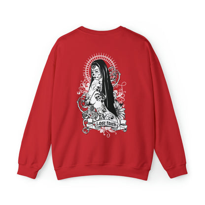 Lost faith tattoo Front and back Crewneck Sweatshirt