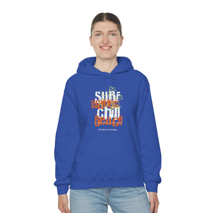 Surf Waves Chill Beach Hoodie