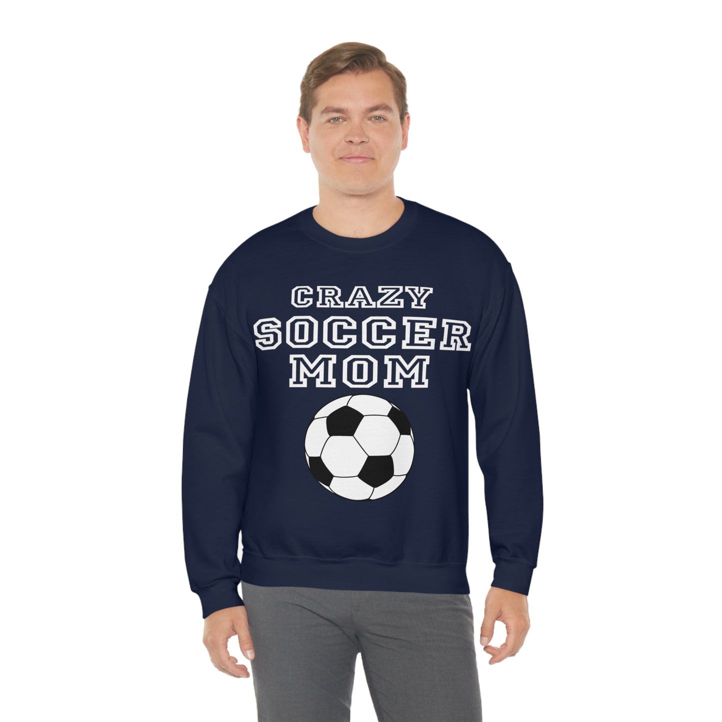 Crazy soccer mom Crewneck Sweatshirt