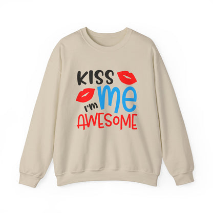 Kiss Me I'm Awesome Crewneck Sweatshirt