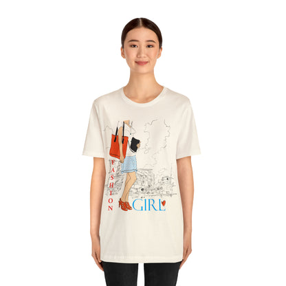 Fashion girl with a bag T-Shirt