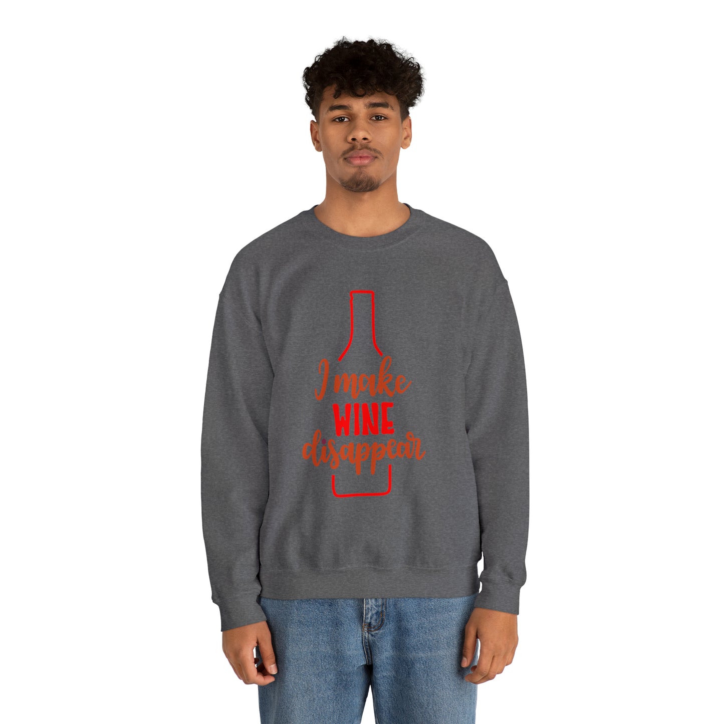 I_make_wine_disappear Crewneck Sweatshirt