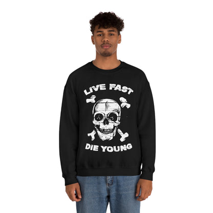 Live Fast Die Young Crewneck Sweatshirt