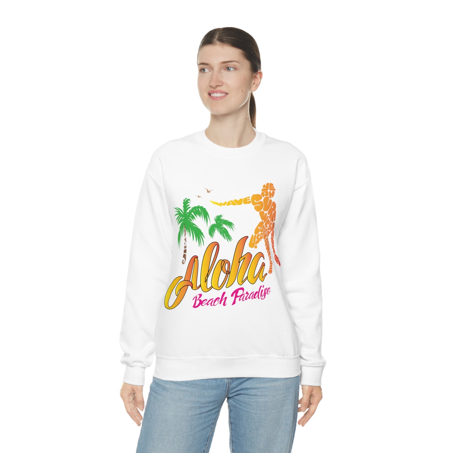 Aloha Beach Paradise Crewneck Sweatshirt