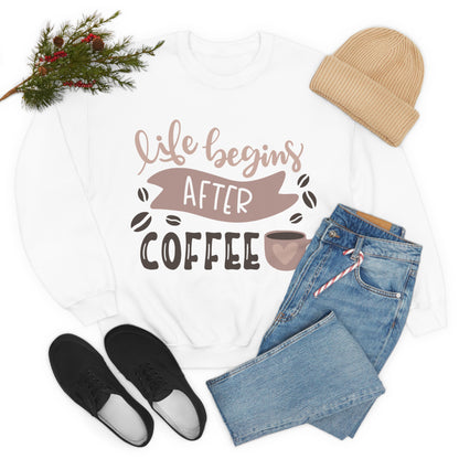 Life_begins_after_coffee Crewneck Sweatshirt