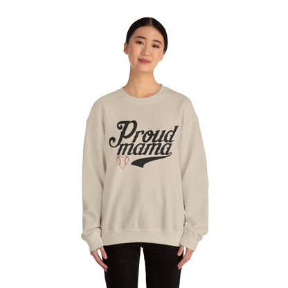 Proud Baseball Mama Crewneck Sweatshirt