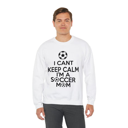 I can't keep calm I'm a soccer mom Crewneck Sweatshirt