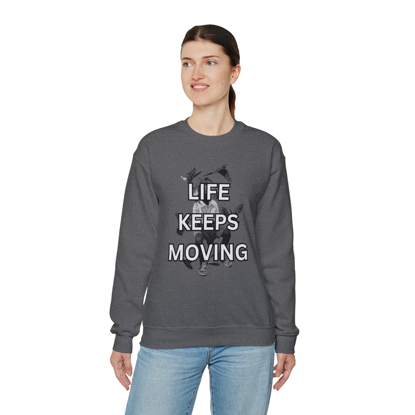 Life Keeps Moving Crewneck Sweatshirt