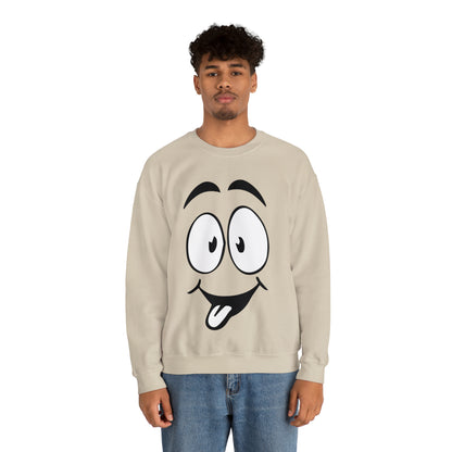 Tongue out face Crewneck Sweatshirt