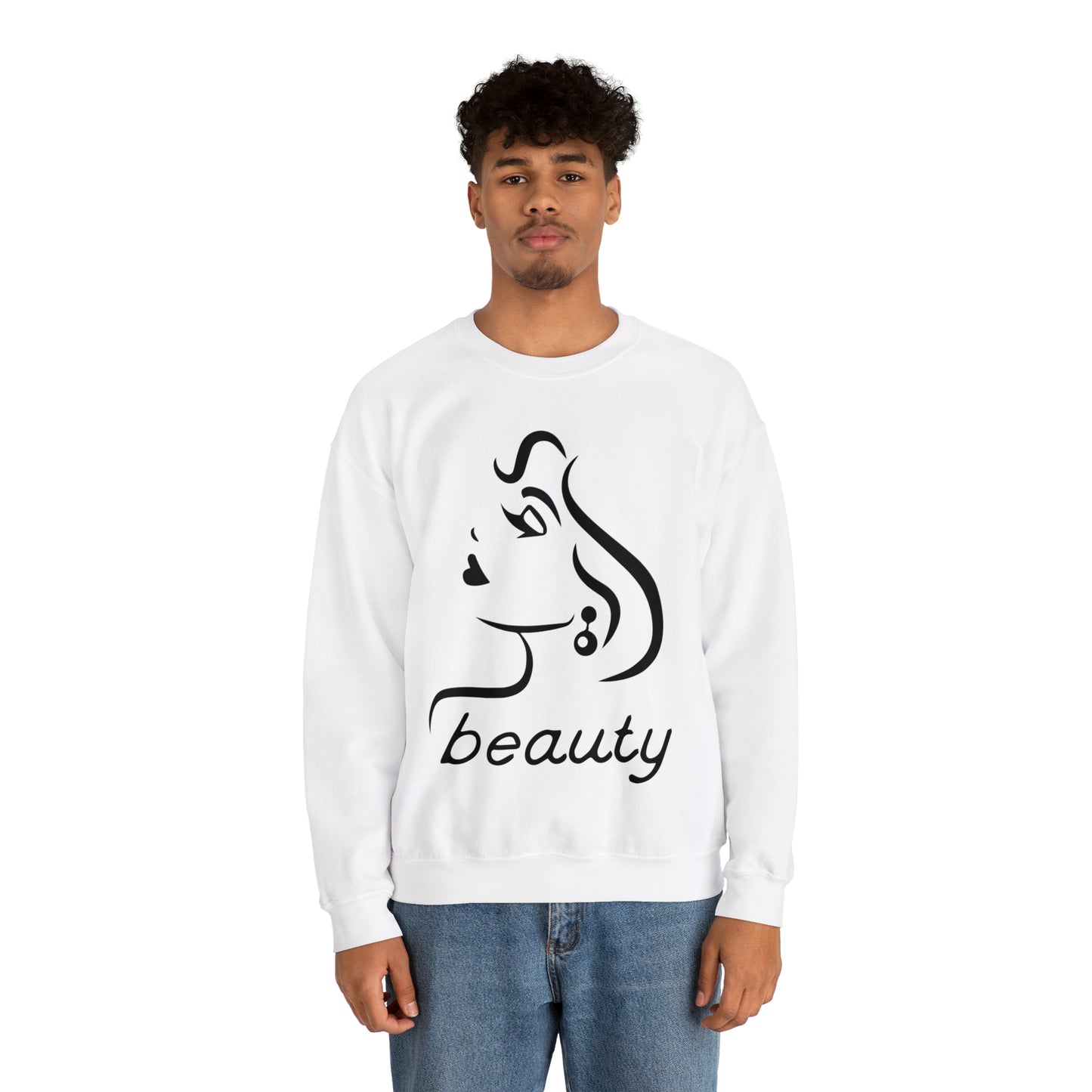 Beauty is woman Crewneck Sweatshirt