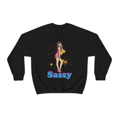 Sassy_girl Crewneck Sweatshirt