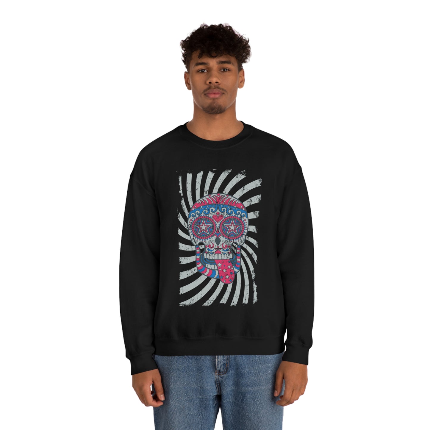 Hippie Skull Crewneck Sweatshirt