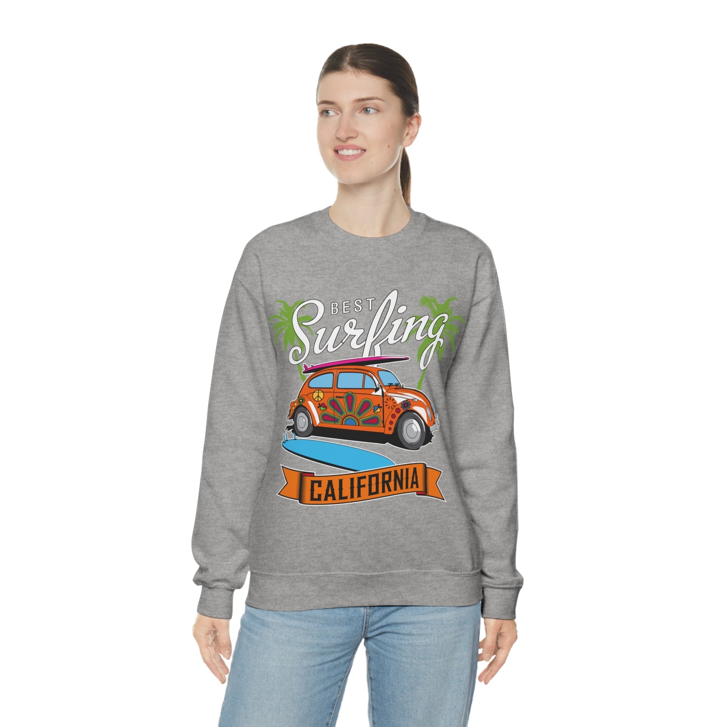 Best Surfing California Buggy Crewneck Sweatshirt