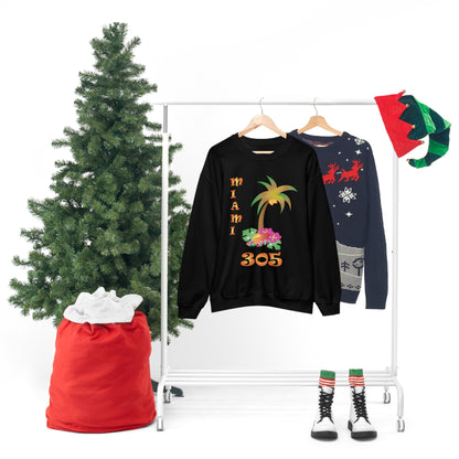 Miami Palm Tree Crewneck Sweatshirt