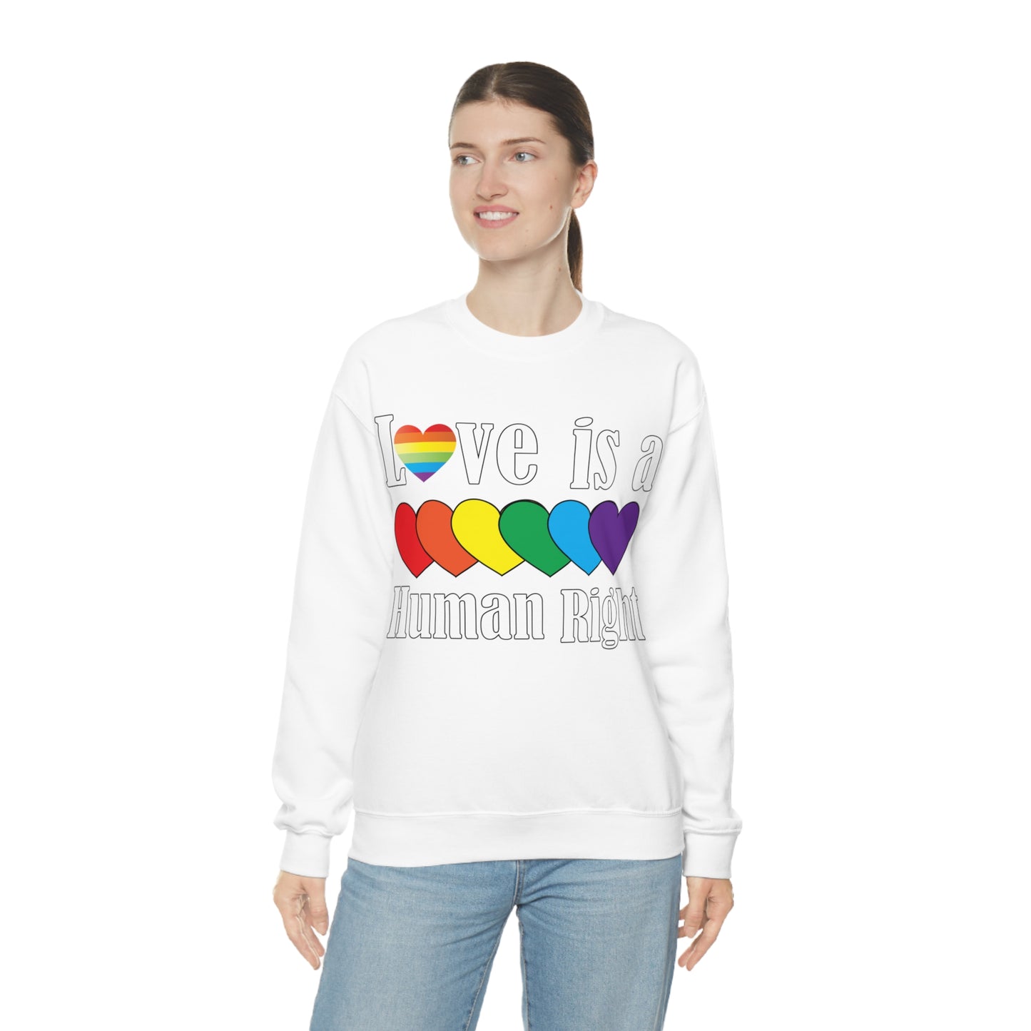 Love is a Human right Crewneck Sweatshirt