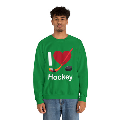 I love hockey Crewneck Sweatshirt