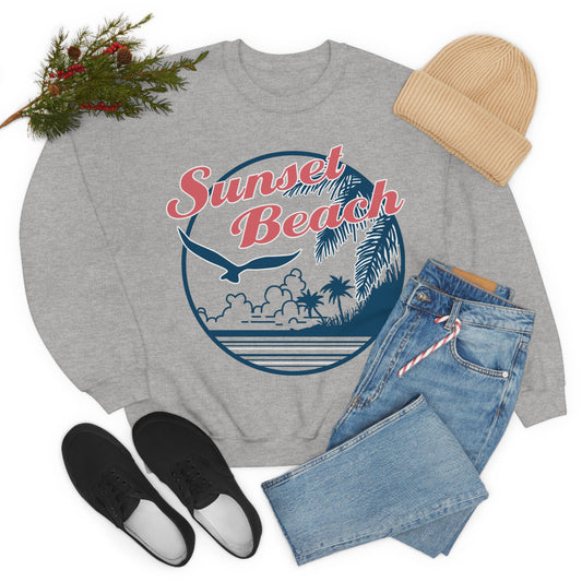 Sunset Beach Crewneck Sweatshirt