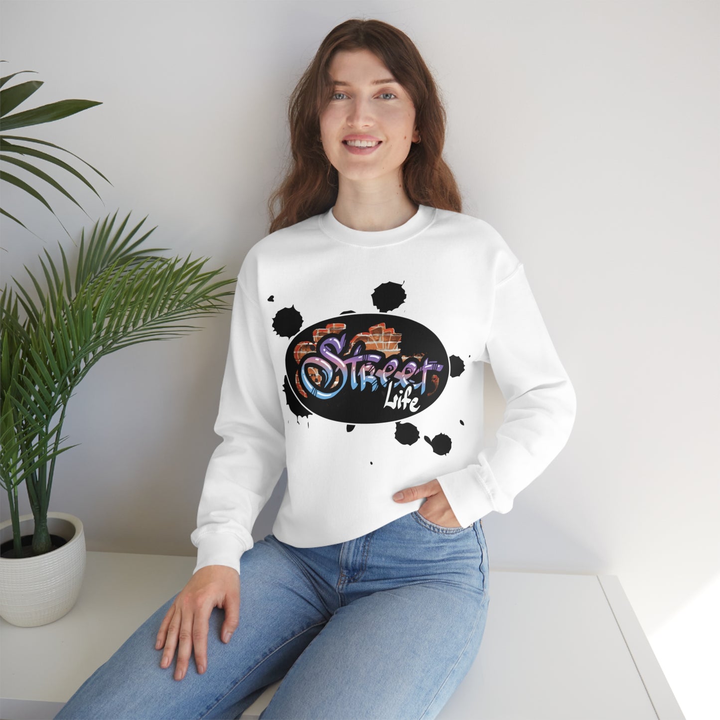 Street life graffiti Crewneck Sweatshirt