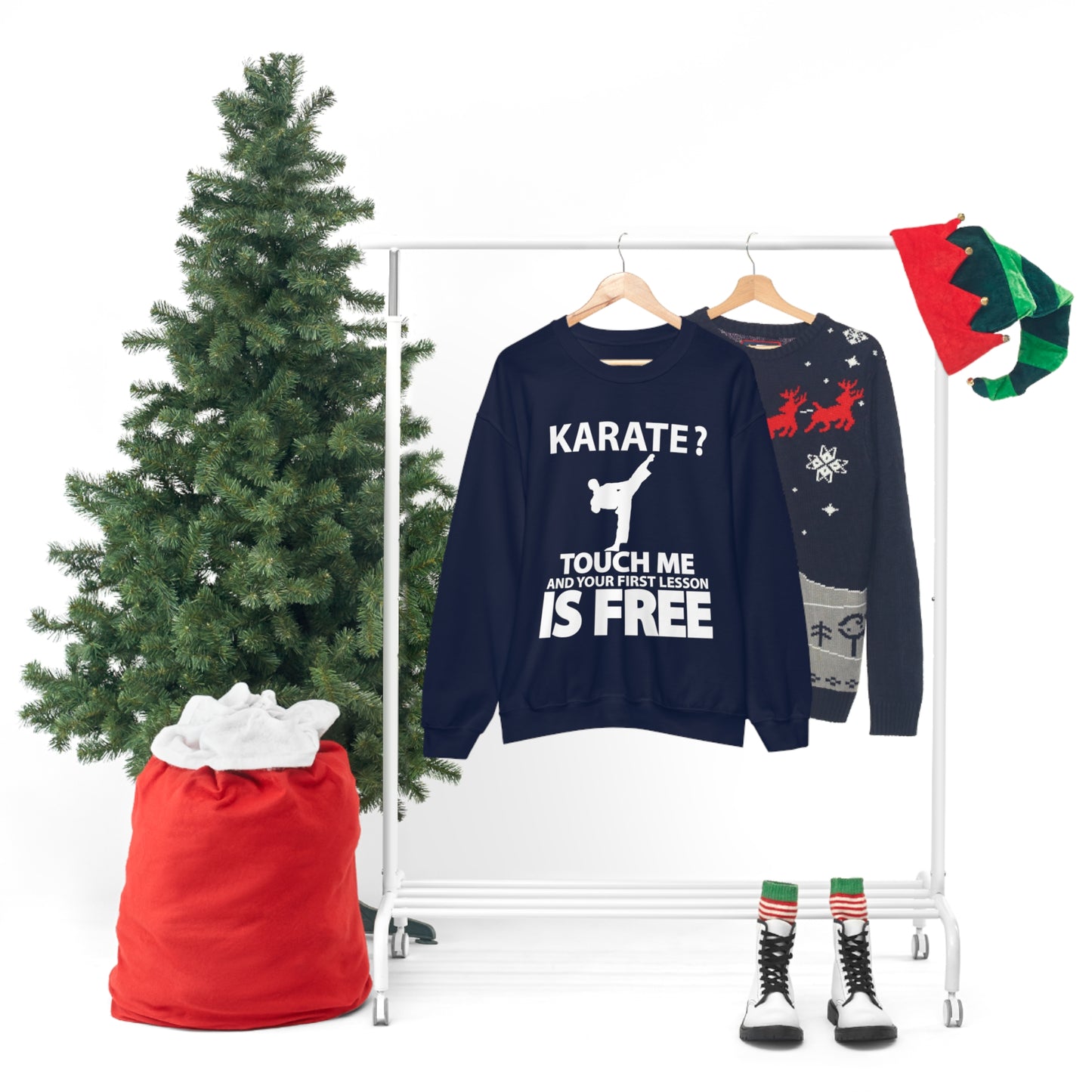 karate first lesson free Crewneck Sweatshirt