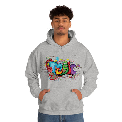 Music colorful graffiti Hoodie