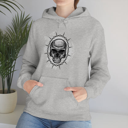 Skull Chain Splatter Hoodie