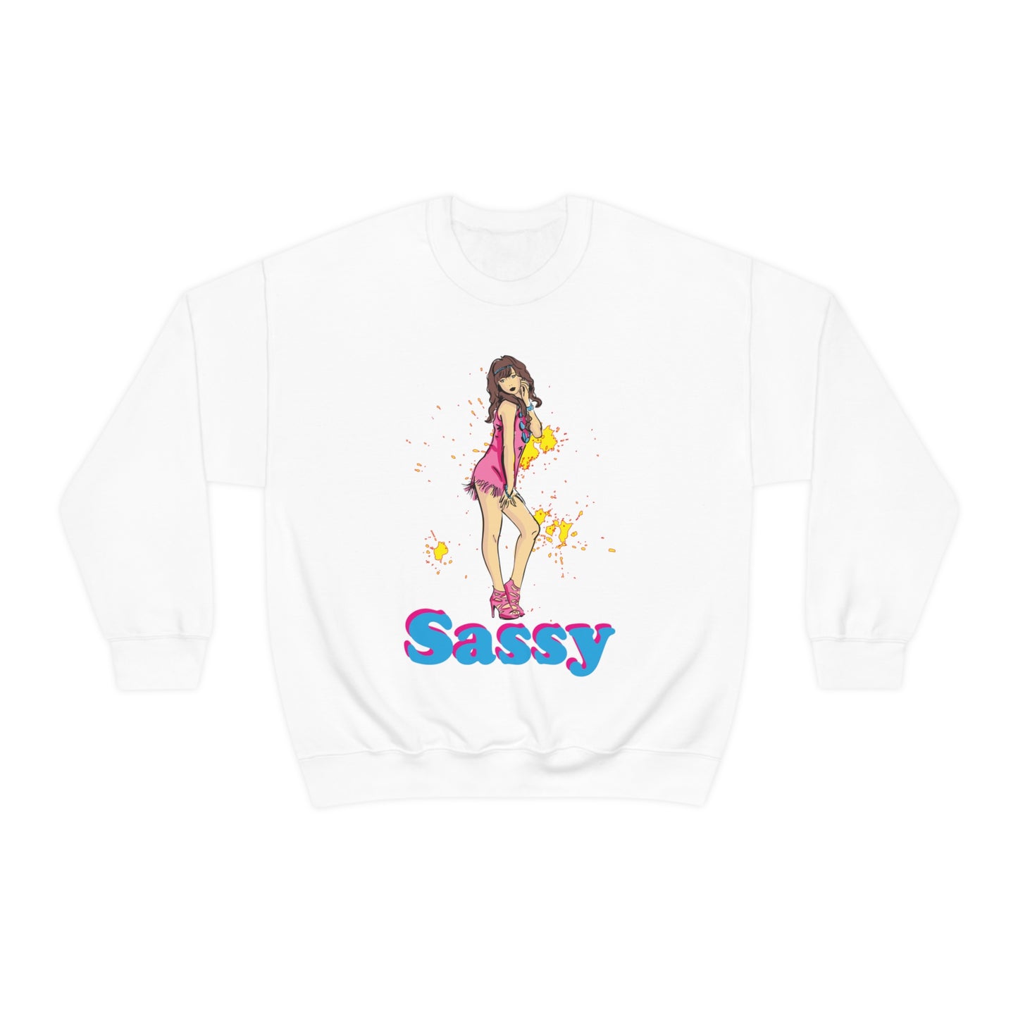 Sassy_girl Crewneck Sweatshirt