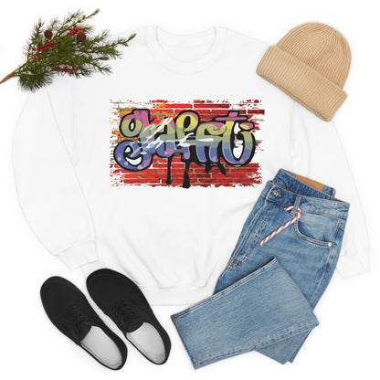 Graffiti on a wall Crewneck Sweatshirt