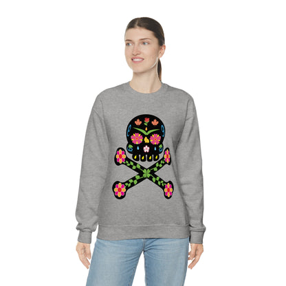 Day of the Dead Skull Crewneck Sweatshirt