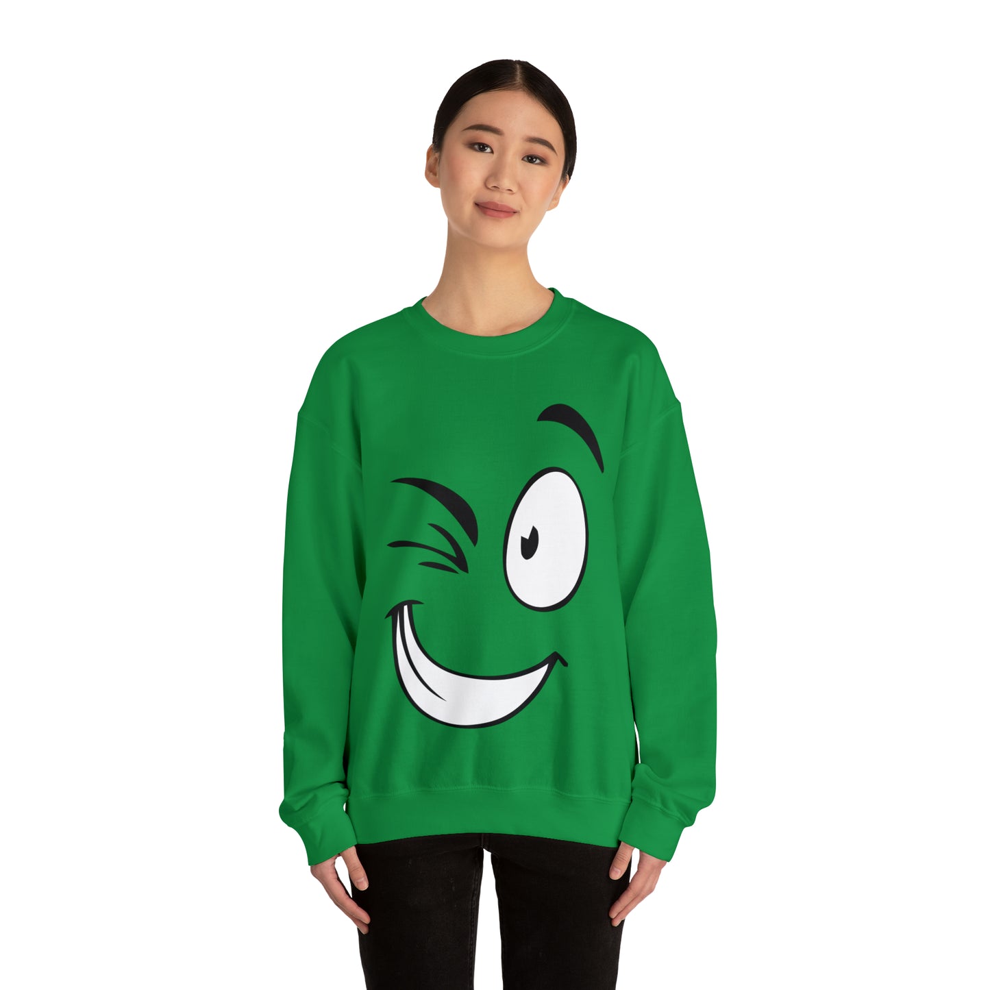 Winked eye face Crewneck Sweatshirt