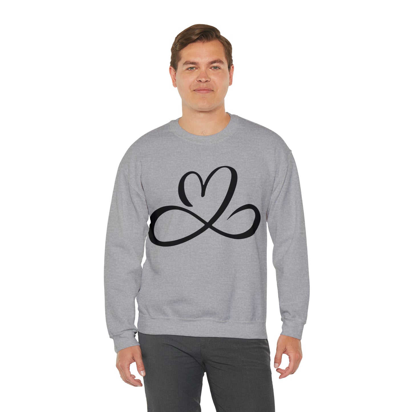 Heart infinity symbol Crewneck Sweatshirt