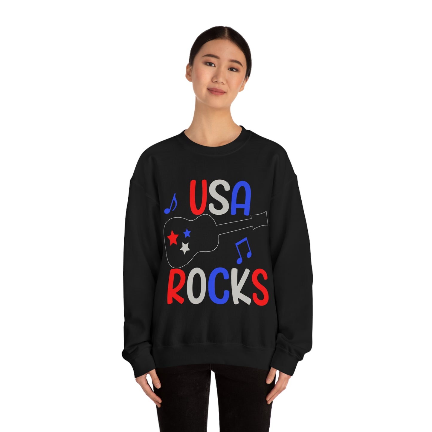 USA-Rocks Crewneck Sweatshirt