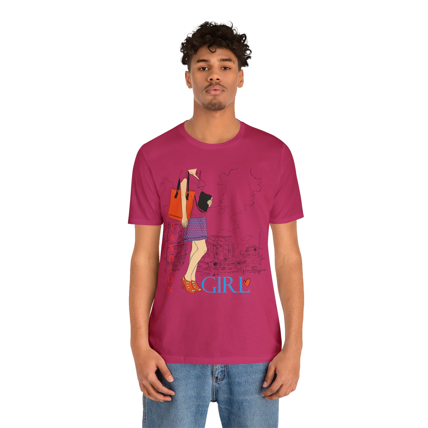 Fashion girl with a bag T-Shirt