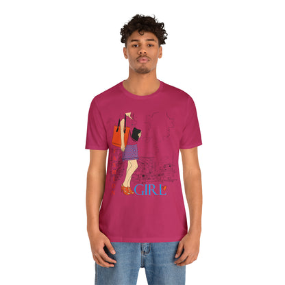 Fashion girl with a bag T-Shirt