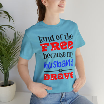 U.S.A the Land of the free Husband T-Shirt