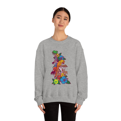 Parrot Jungle Floral Crewneck Sweatshirt