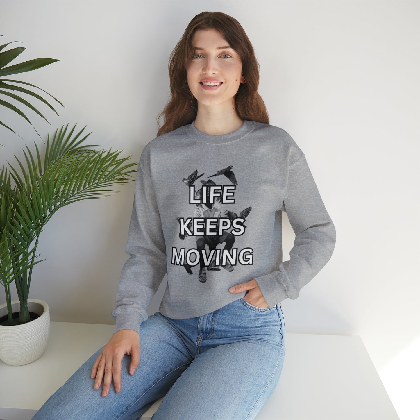 Life Keeps Moving Crewneck Sweatshirt