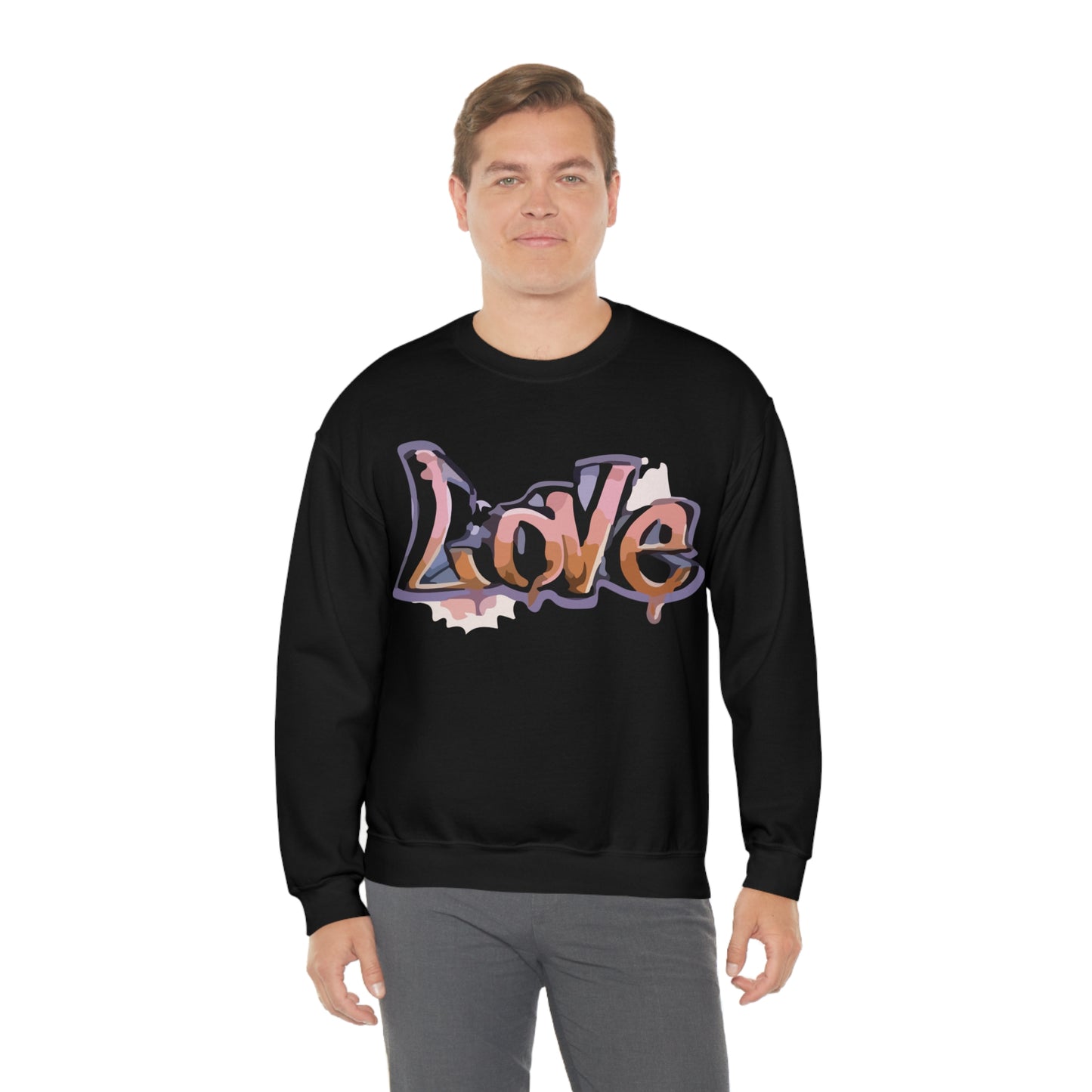 Cool love graffiti Crewneck Sweatshirt