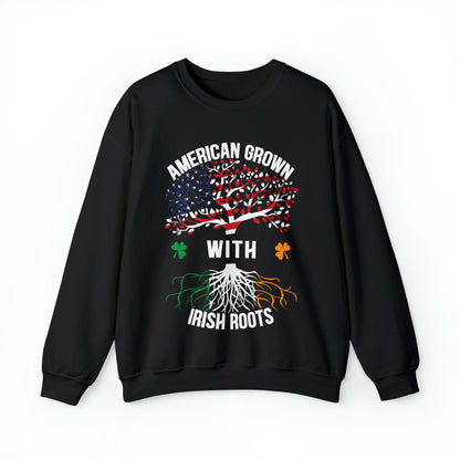 American born with Irish roots Crewneck Sweatshirt