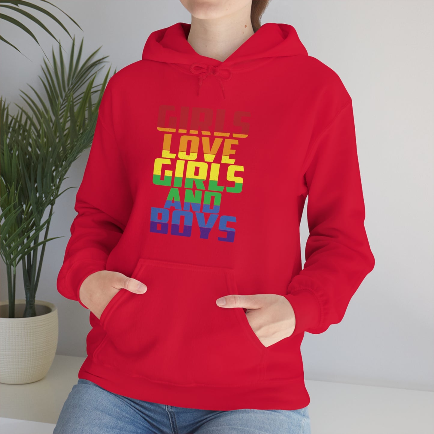 Girls Love Girls and Boys Hoodie