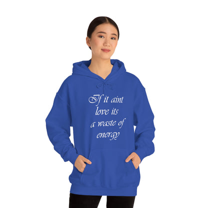 If It Aint Love Its A Waste Of Energy Hoodie