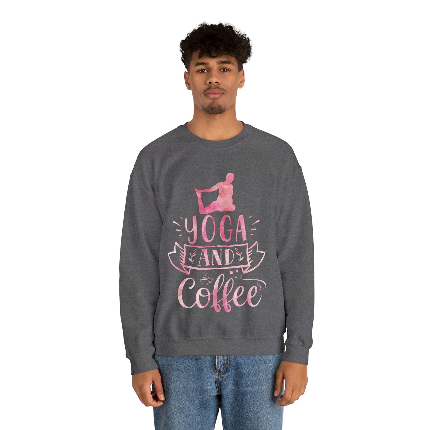 Yoga And Coffee Crewneck Sweatshirt