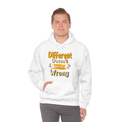 Different Doesn't Mean Wrong Hoodie