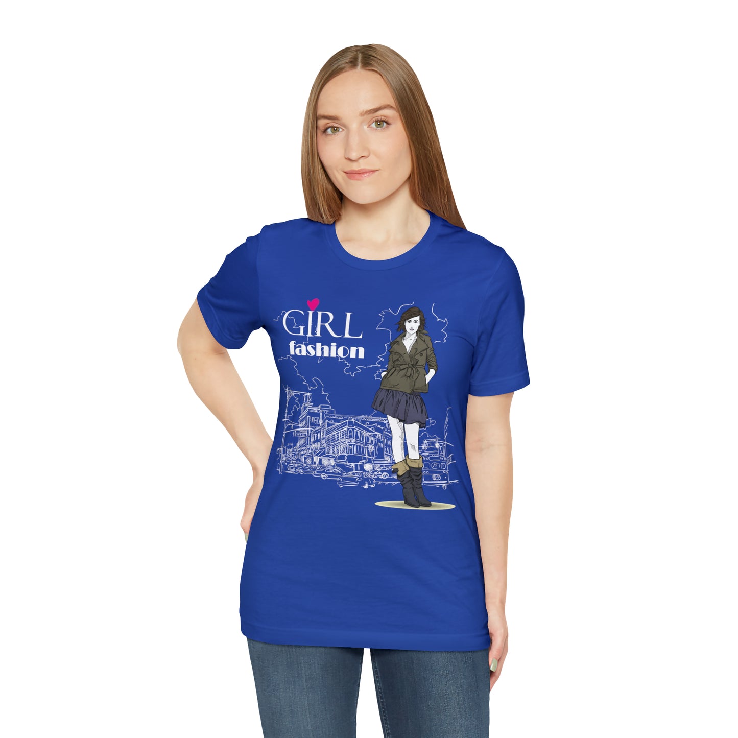 Girl with fashion T-Shirt