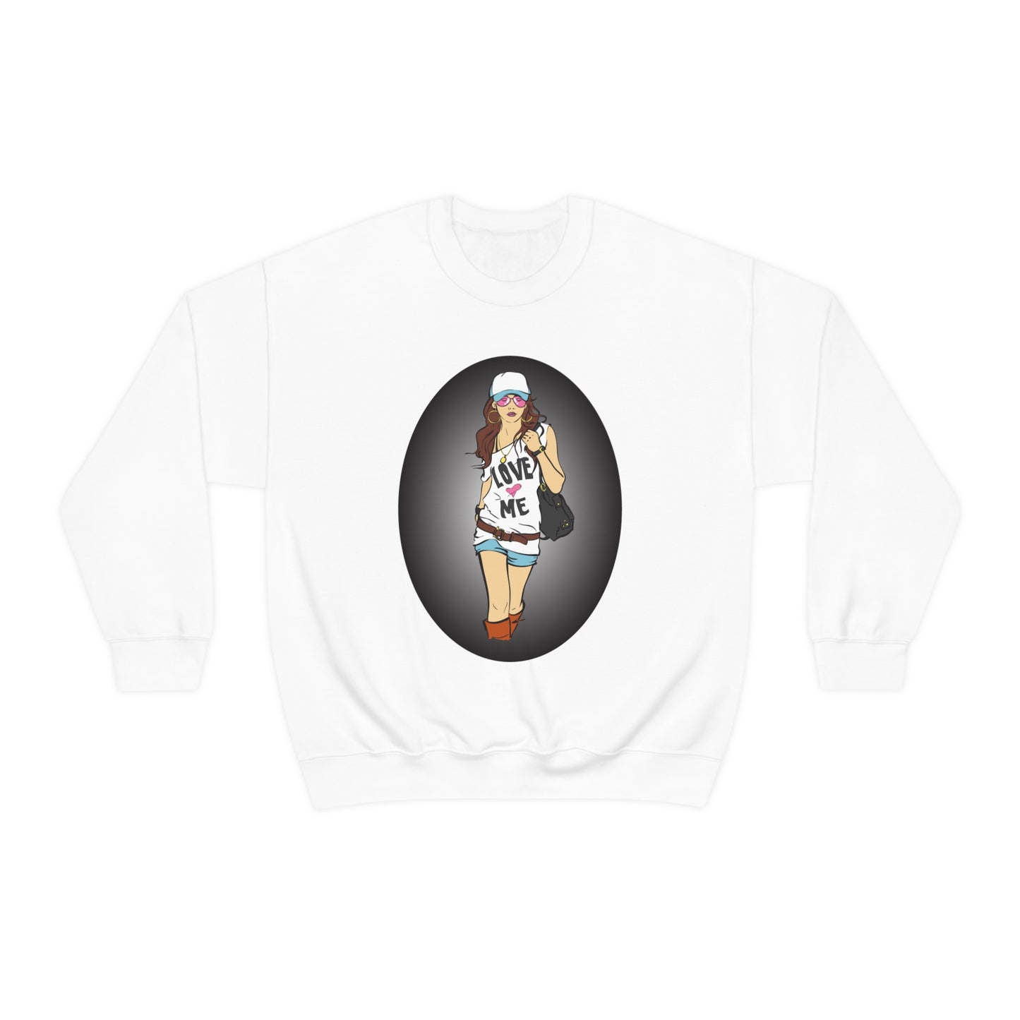 Love Me Lady Crewneck Sweatshirt