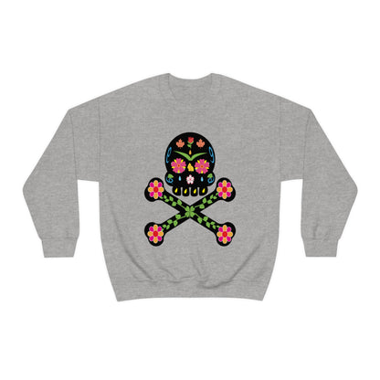 Day of the Dead Skull Crewneck Sweatshirt